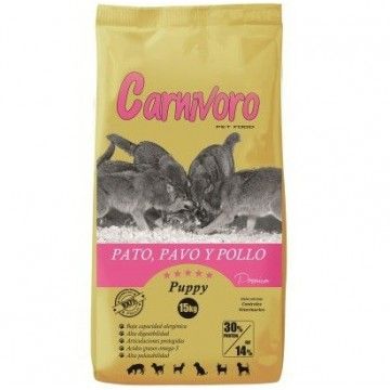 Carnívoro Puppy con Pato,Pavo y Pollo 15 kg