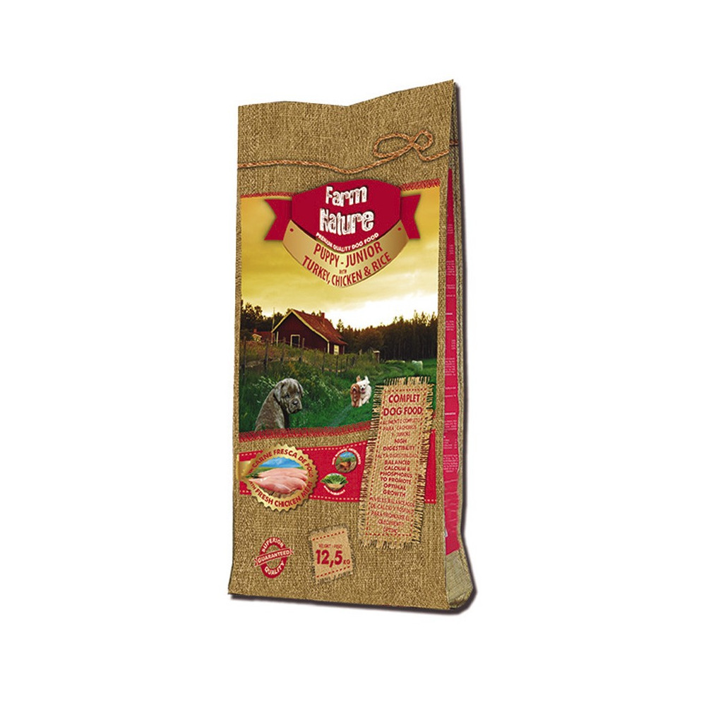 Farm Nature Puppy Junior Pavo, Pollo y Arroz
