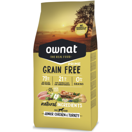 Ownat Prime Grain Free Junior Chicken & Turkey 14 kg