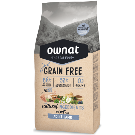 Ownat Just Grain Free Adult Lamb 14 kg