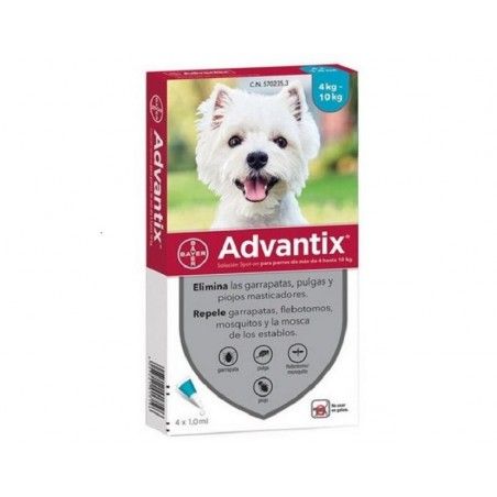 Advantix Pipetas Triple Protección para Perro (4 pipetas)