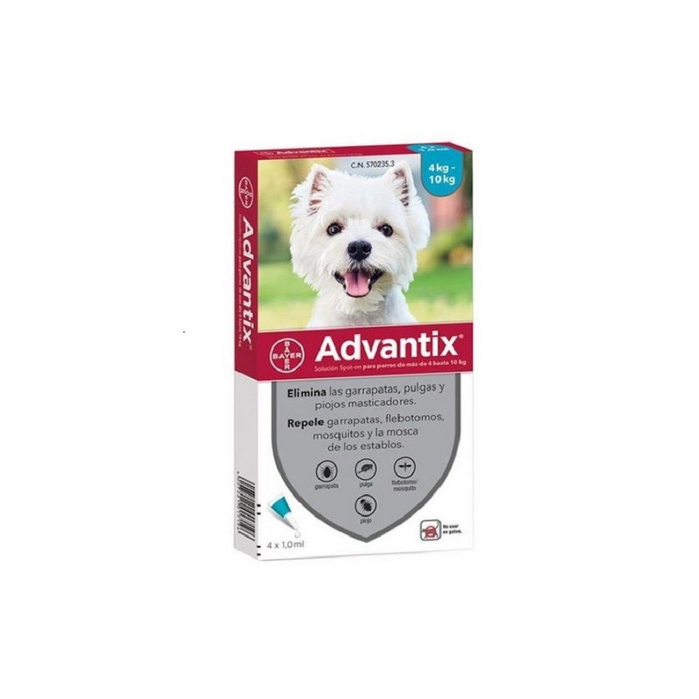 Advantix Pipetas Triple Protección para Perro (4 pipetas)