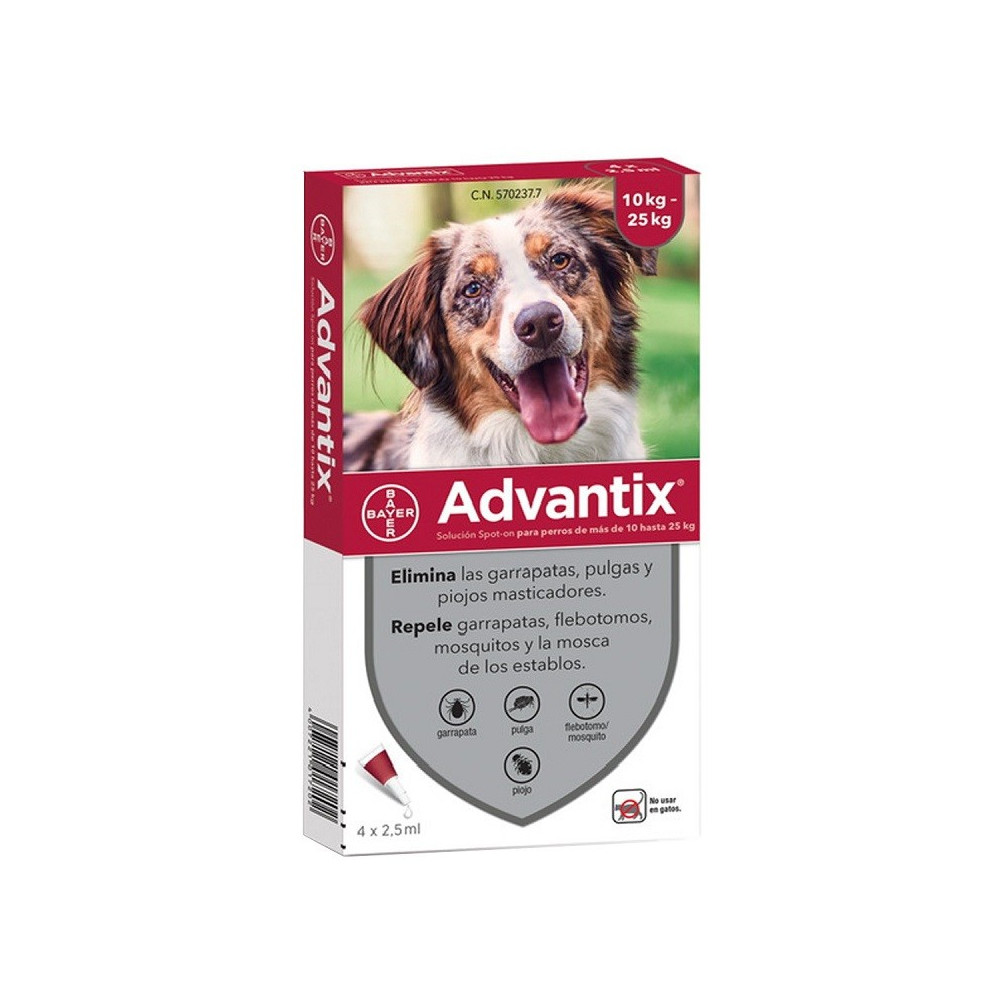 Advantix Pipetas Triple Protección para Perro (4 pipetas)