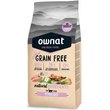 Ownat Cat Just Grain Free Sterilized 8 kg