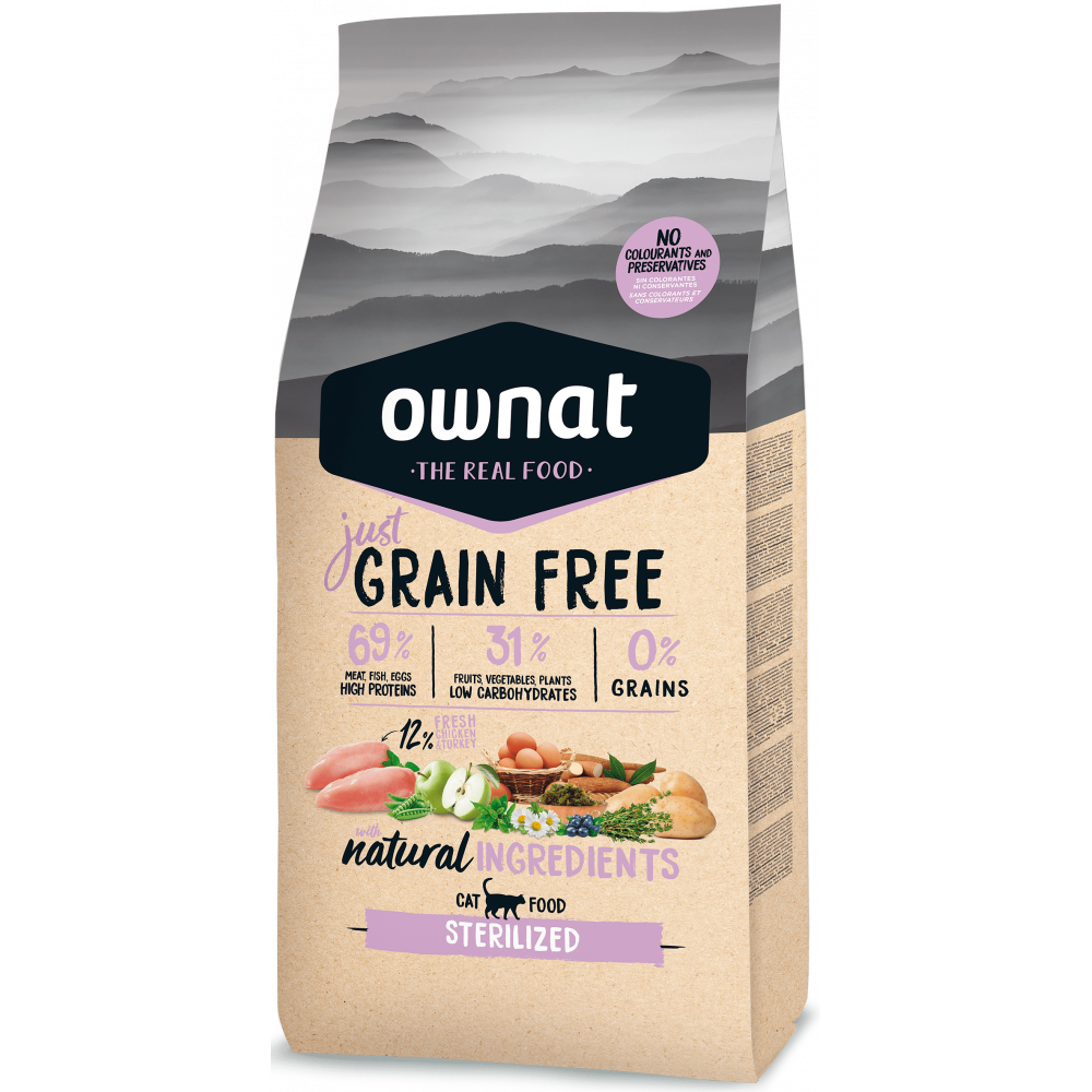 Ownat Cat Just Grain Free Sterilized 8 kg