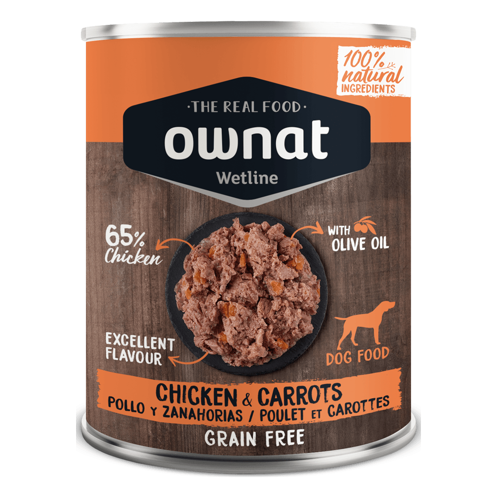 Ownat Wetline Lata de Pollo con Zanahorias 400g