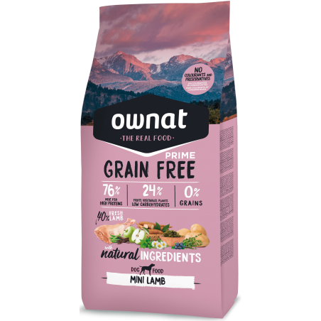 Ownat Prime Grain Free Mini Adult Lamb 3 kg