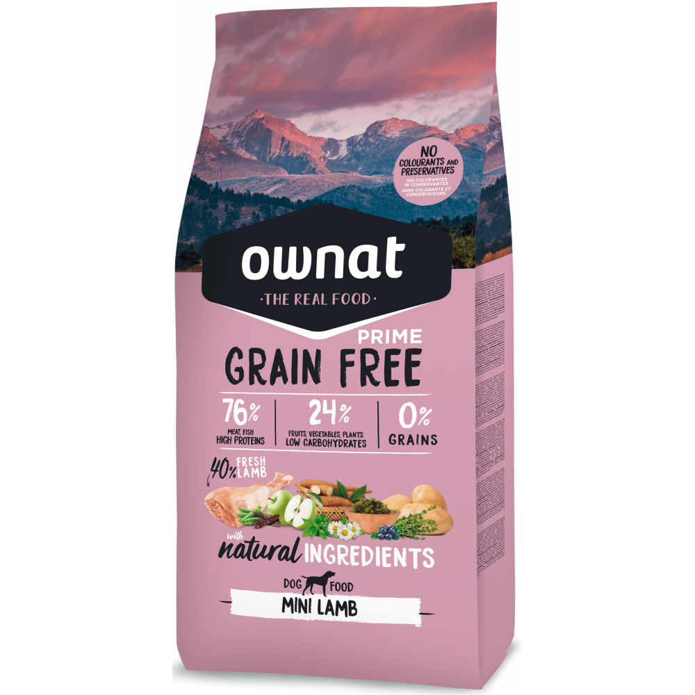 Ownat Prime Grain Free Mini Adult Lamb 3 kg