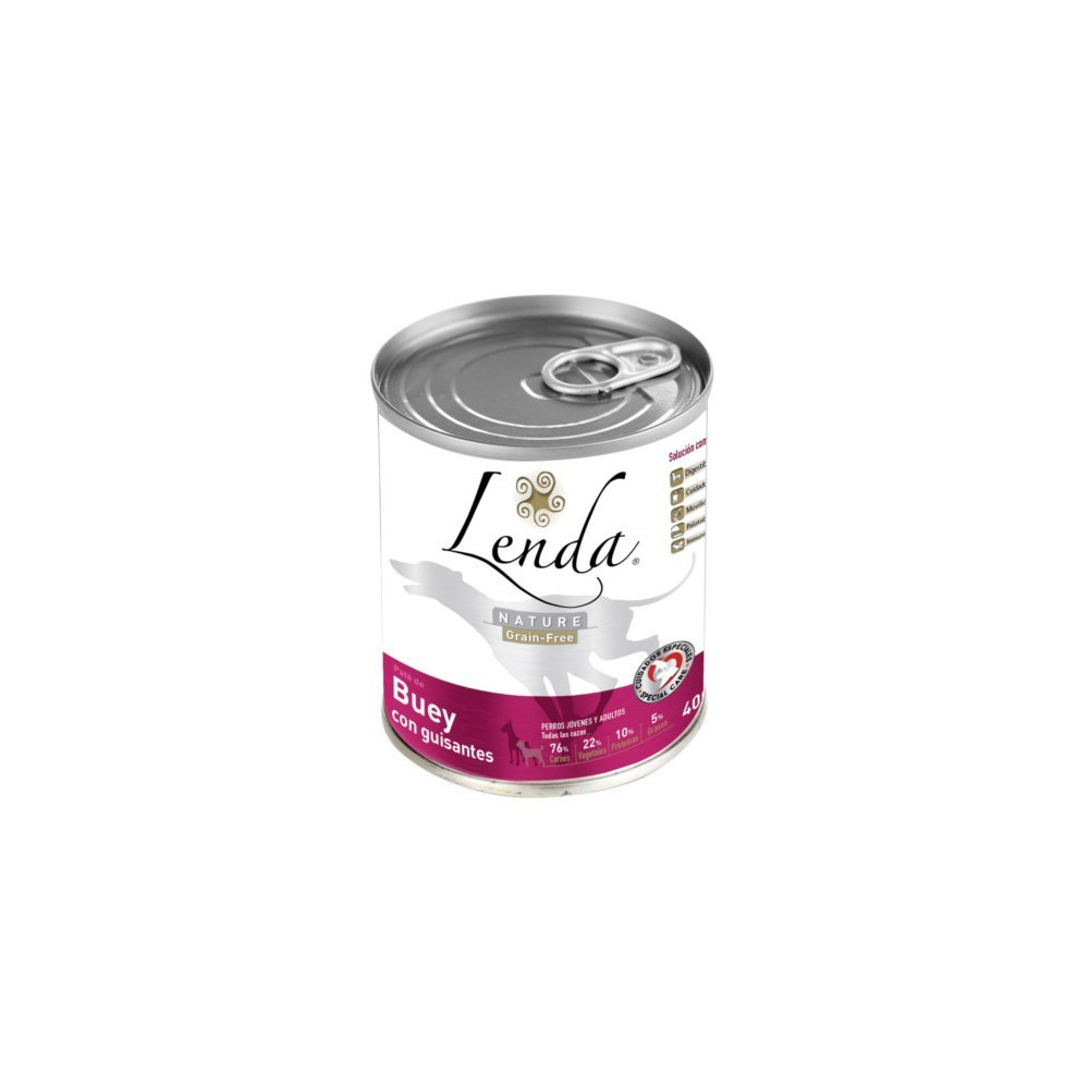 Lata Lenda Nature Grain Free Buey con Guisantes