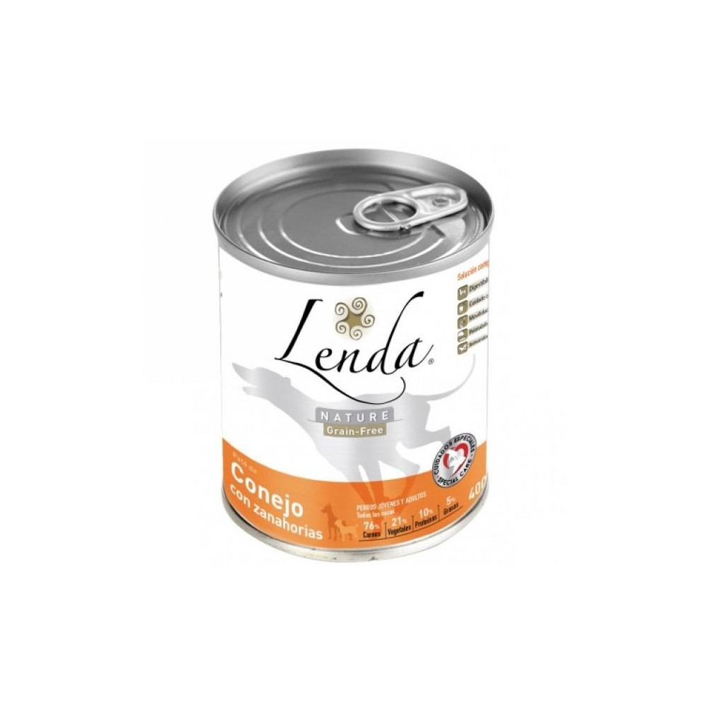 Lata Lenda Nature Grain Free de Conejo con Zanahorias 400gr