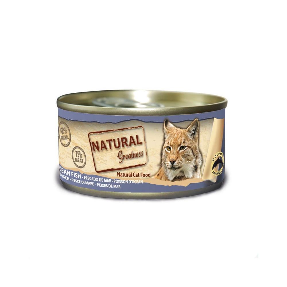 Natural Greatness Gatos Lata Pescado de Mar 70 gr