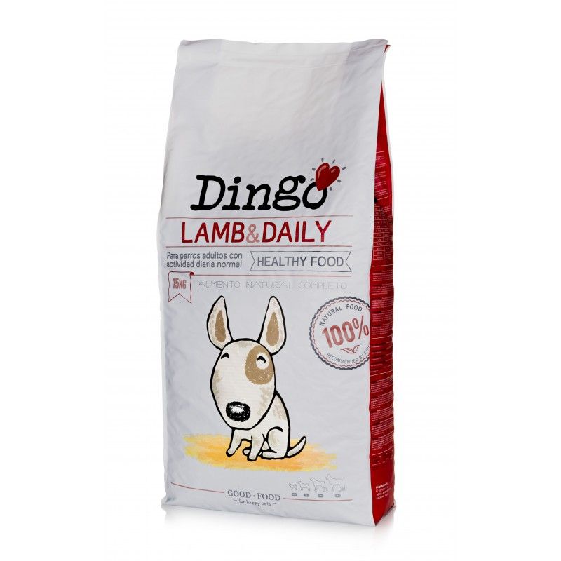 Pienso Dingo diario para perros sin cereales y con Cordero PESO 12 Kg