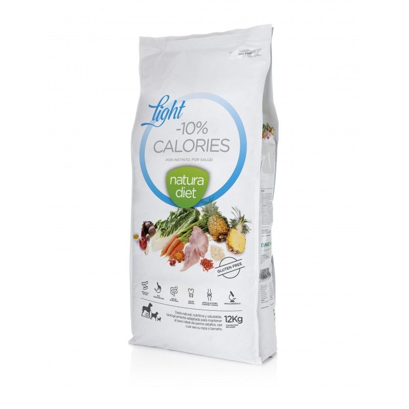 Pienso Natura Diet Light Sin Cereales Para Perros Adultos Con Sobrepeso Peso 12 Kg