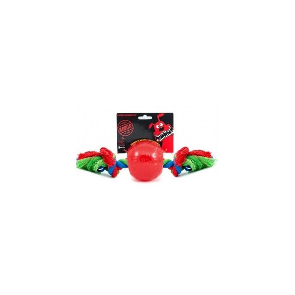 Radical Rojo Bola con Cuerda L 10cm