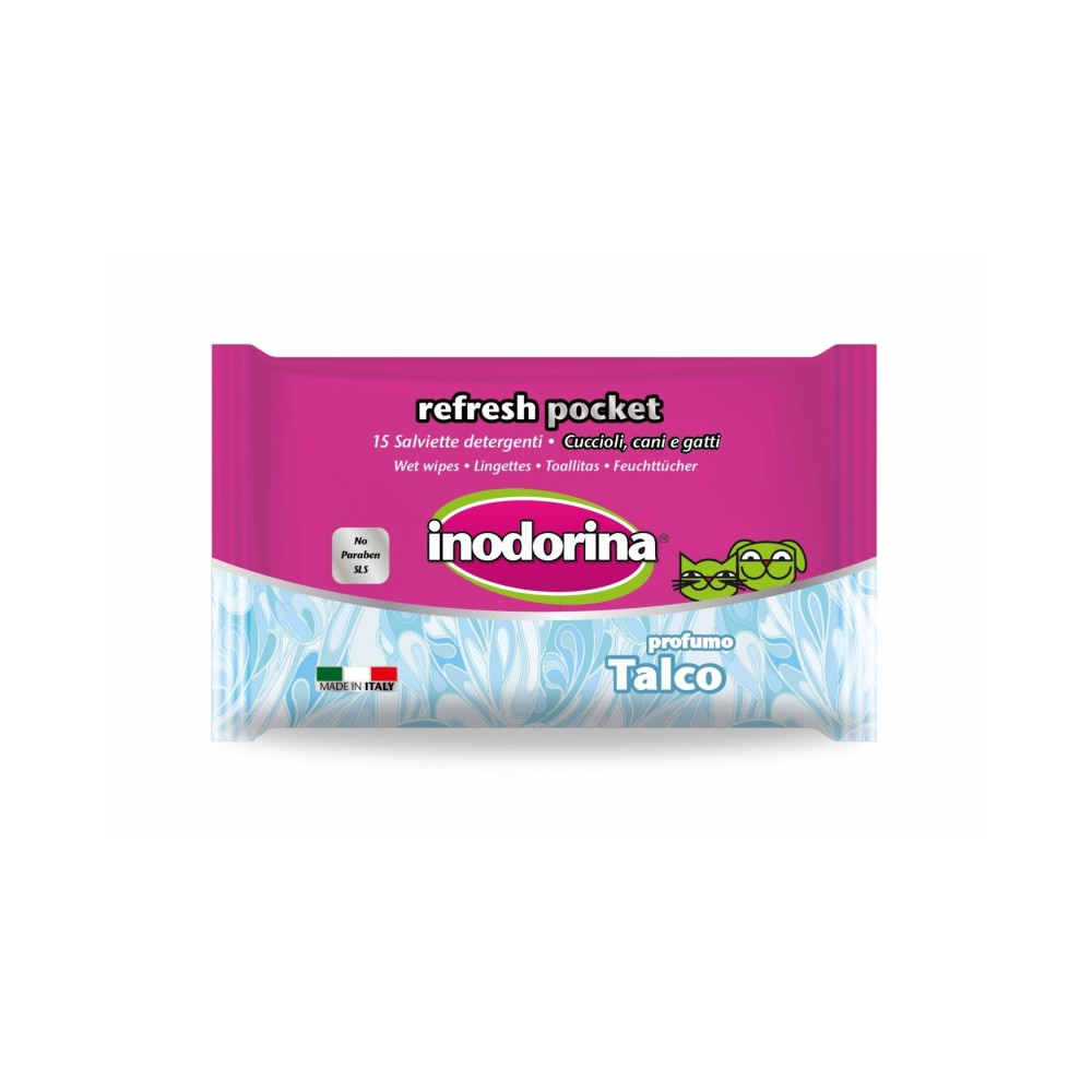 Inodorina Toallitas Refresh Pocket 15 uds