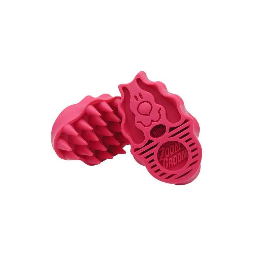 KONG Cepillo de Goma Perros Zoom Groom
