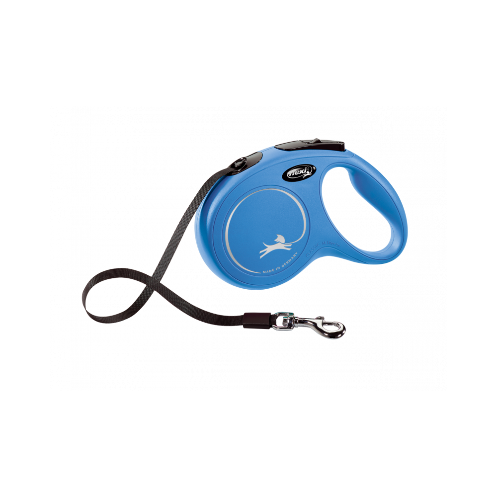Flexi Correa Extensible de Cinta New Classic Azul