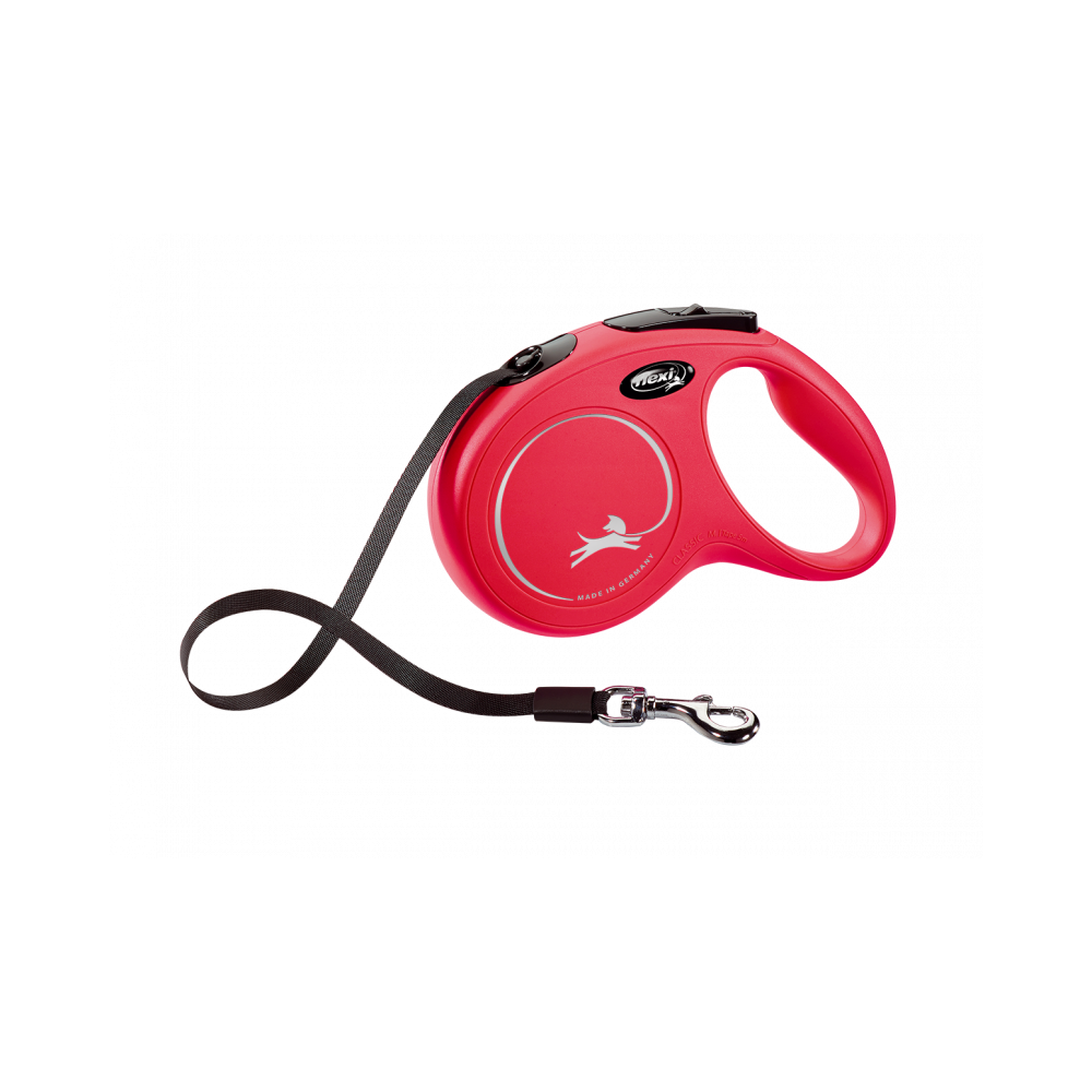 Flexi Correa Extensible de Cinta New Classic Rojo