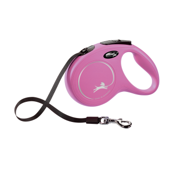 Flexi Correa Extensible de Cinta New Classic Rosa