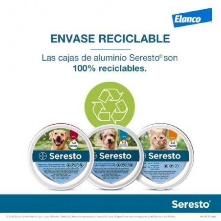Seresto Collar Perros + 8 Kg / 70cm