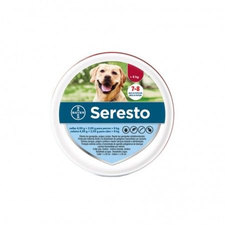 Seresto Collar Perros + 8 Kg / 70cm formato lata