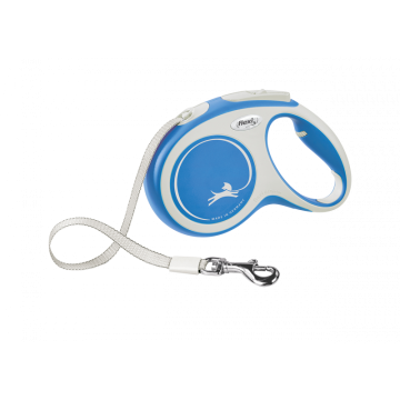 Flexi Correa Extensible de Cinta New Confort Azul