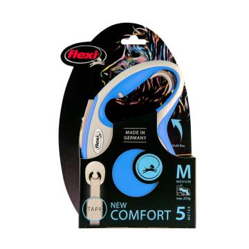 Flexi Correa Extensible de Cinta New Confort Azul