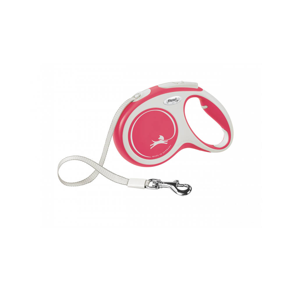 Flexi Correa Extensible de Cinta New Confort Rojo