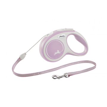 Flexi Correa Extensible de Cordón New Confort Rosa