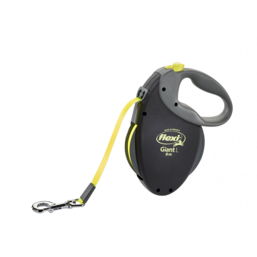 Flexi Correa Extensible Neon Giant con Cinta Reflectante 8 m