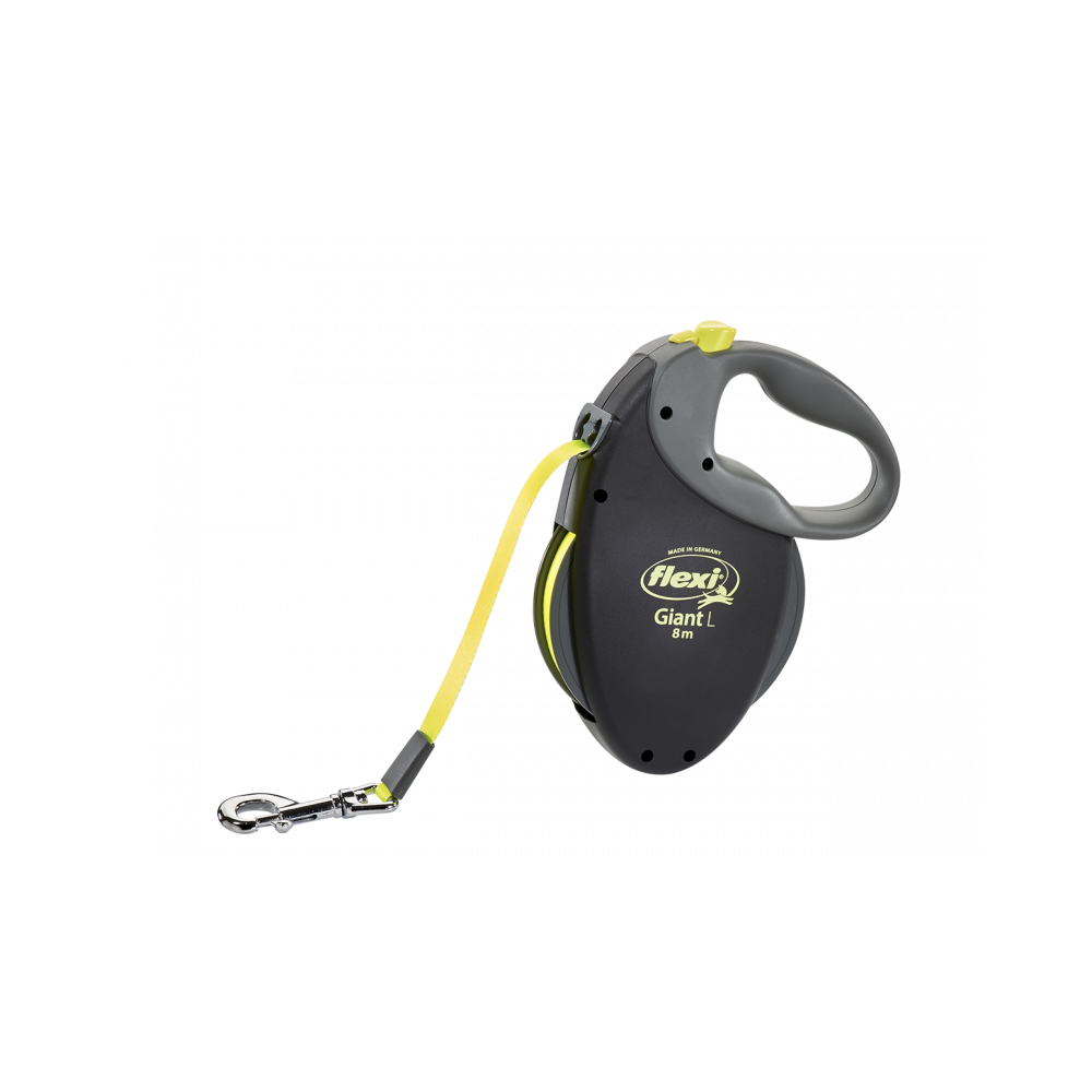 Flexi Correa Extensible Neon Giant con Cinta Reflectante 8 m
