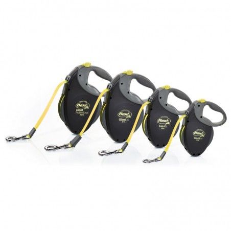 Flexi Correa Extensible Neon Giant con Cinta Reflectante 8 m