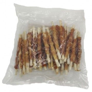 Palitos de piel prensada de pollo para perros 1 kg