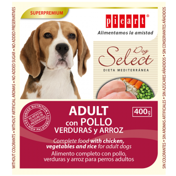 Picart Lata Select Comida Húmeda para perros 400gr Pollo