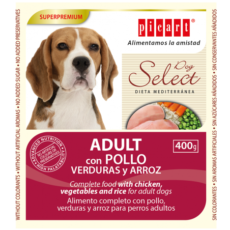 Picart Lata Select Comida Húmeda para perros 400gr Pollo