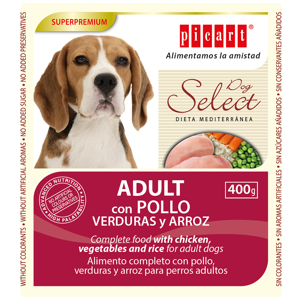 Picart Lata Select Comida Húmeda para perros 400gr Pollo