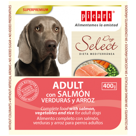Picart Lata Select Comida Húmeda para perros 400grSalmón