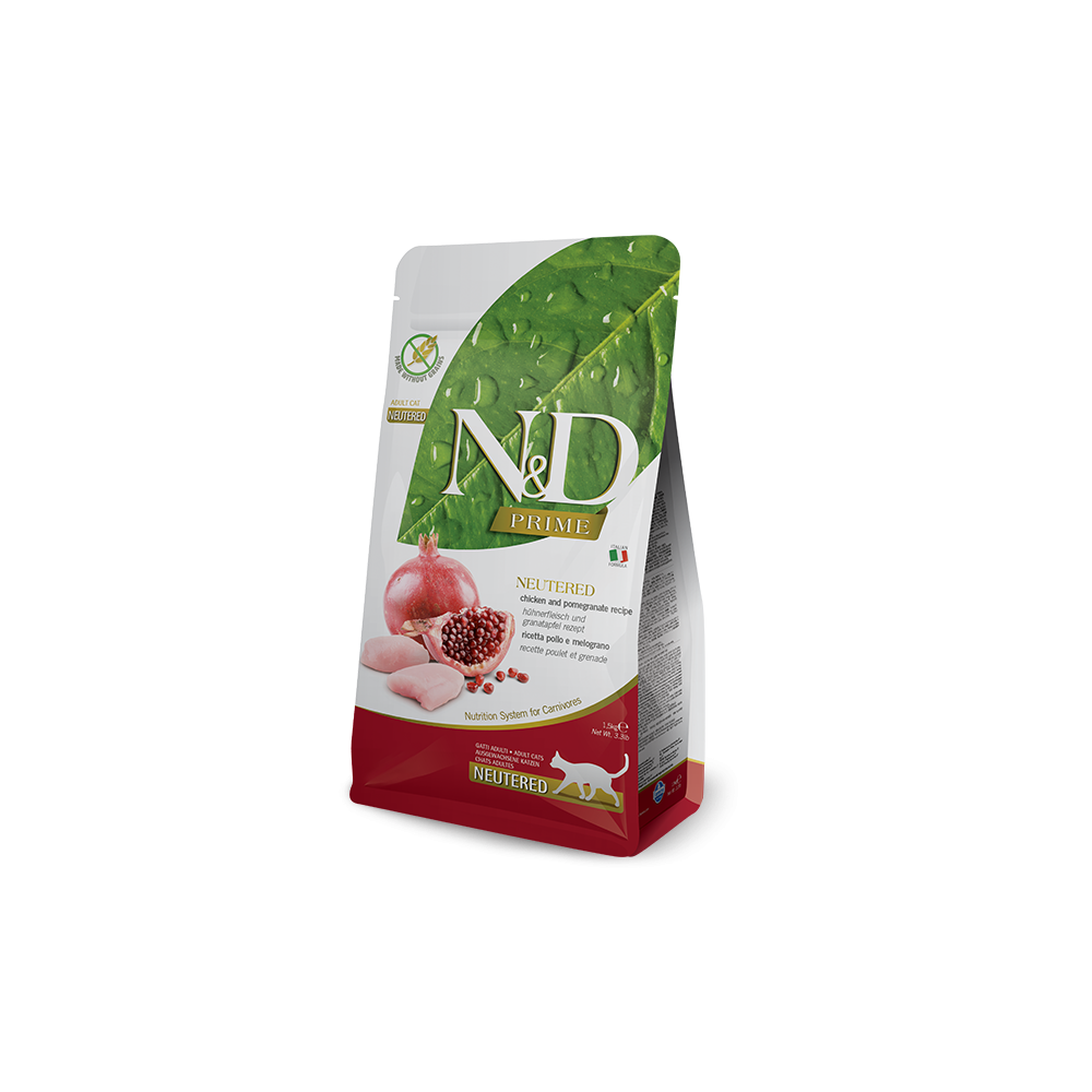 Farmina N&D Prime Cat Adult Neutred Pollo y Granada 5Kg