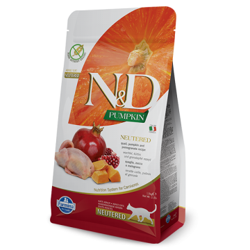 Farmina N&D Pumpkin Cat Neutred Codorniz y Granada 5Kg