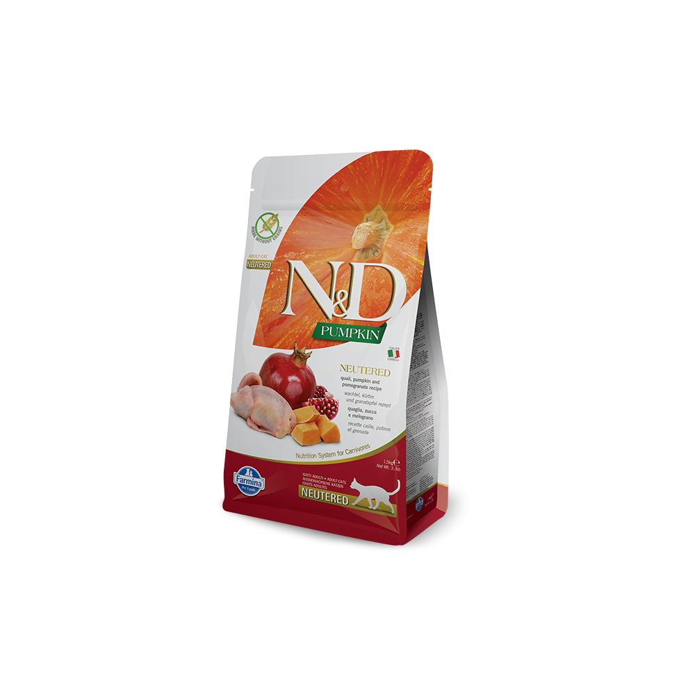Farmina N&D Pumpkin Cat Neutred Codorniz y Granada 5Kg