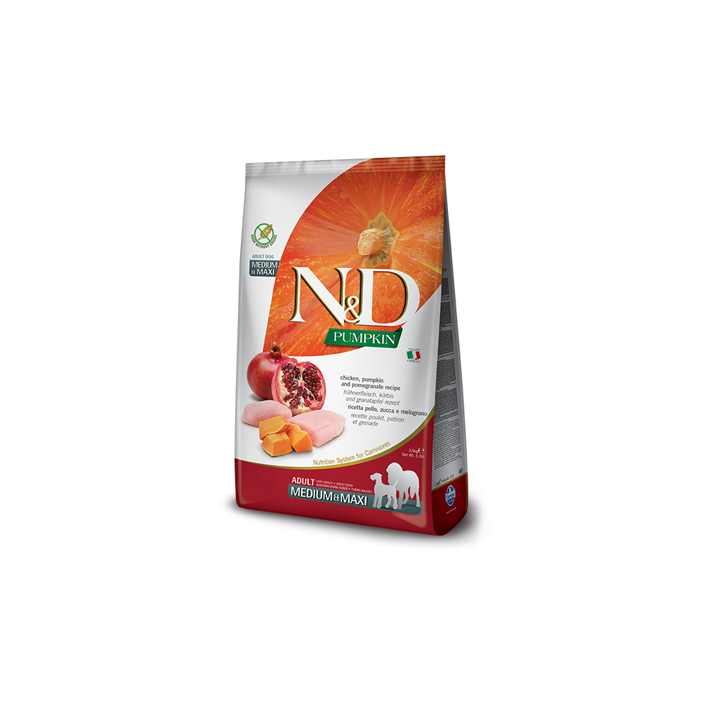 Farmina N&D Pumpkin Adult Medium/Maxi Pollo y Granada 12Kg