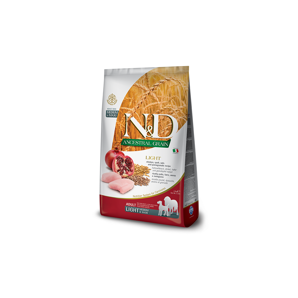 Farmina N&D Ancestral Adult Medium/Maxi Light Pollo 12Kg