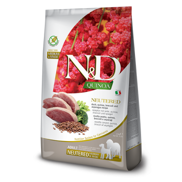 Farmina N&D Quinoa Adult Maxi/Medium Neutered Pato 12Kg