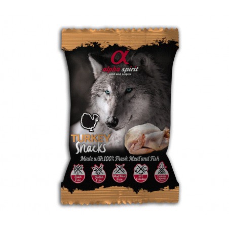 Alpha Spirit Snacks para Perros 50gr Pavo