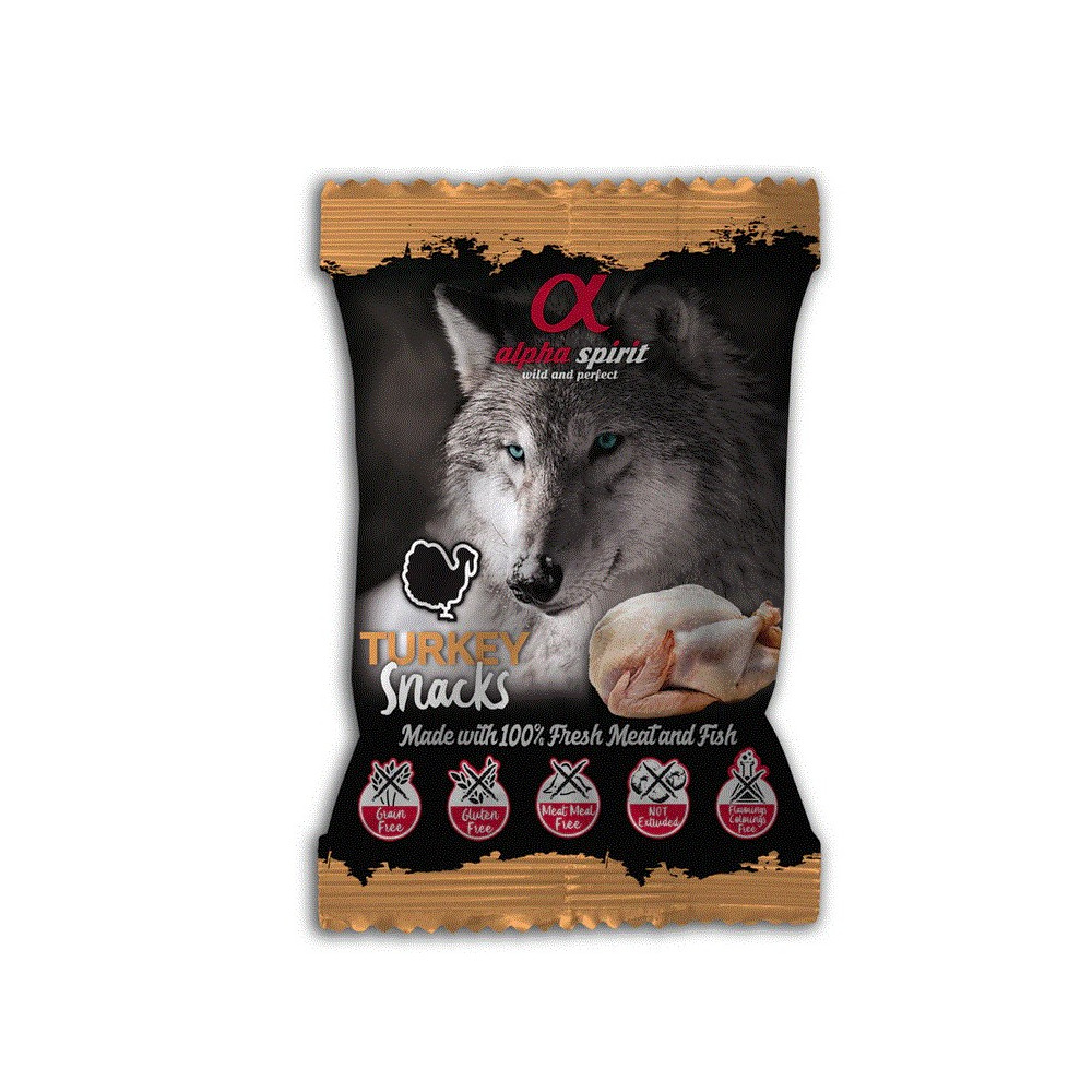 Alpha Spirit Snacks para Perros 50gr Pavo