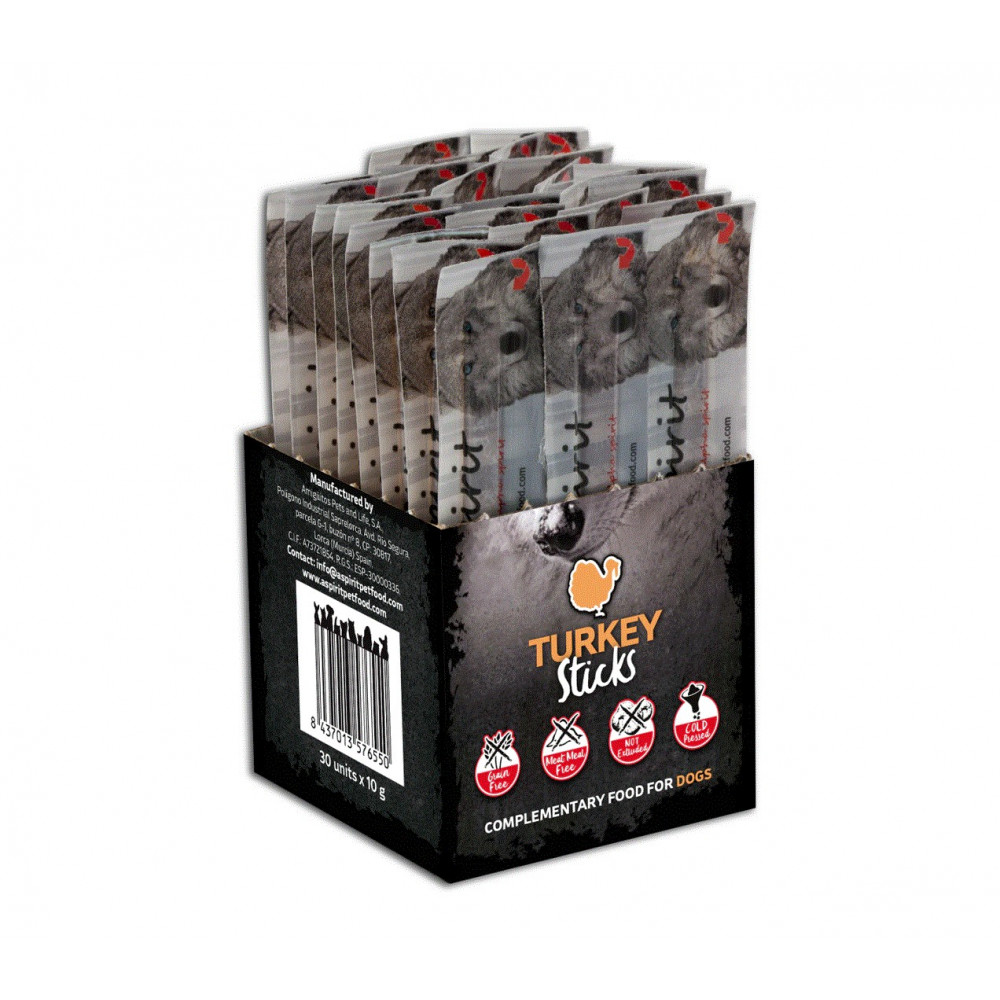 Alpha Spirit Barritas Individuales para Perros 30 unid. Pavo