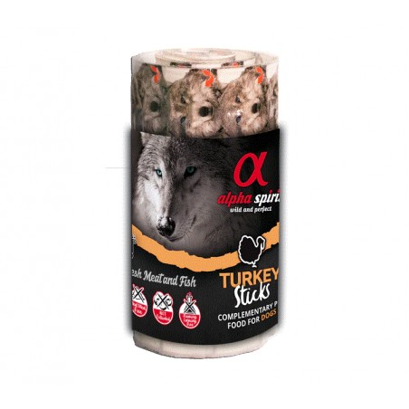 Alpha Spirit Ristra de Barritas para Perros 16 unid. Pavo