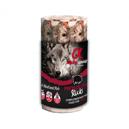 Alpha Spirit Ristra de Barritas para Perros 16 unid. Jamón