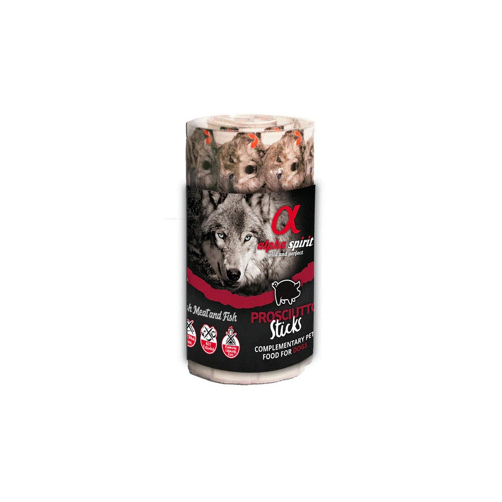 Alpha Spirit Ristra de Barritas para Perros 16 unid. Jamón