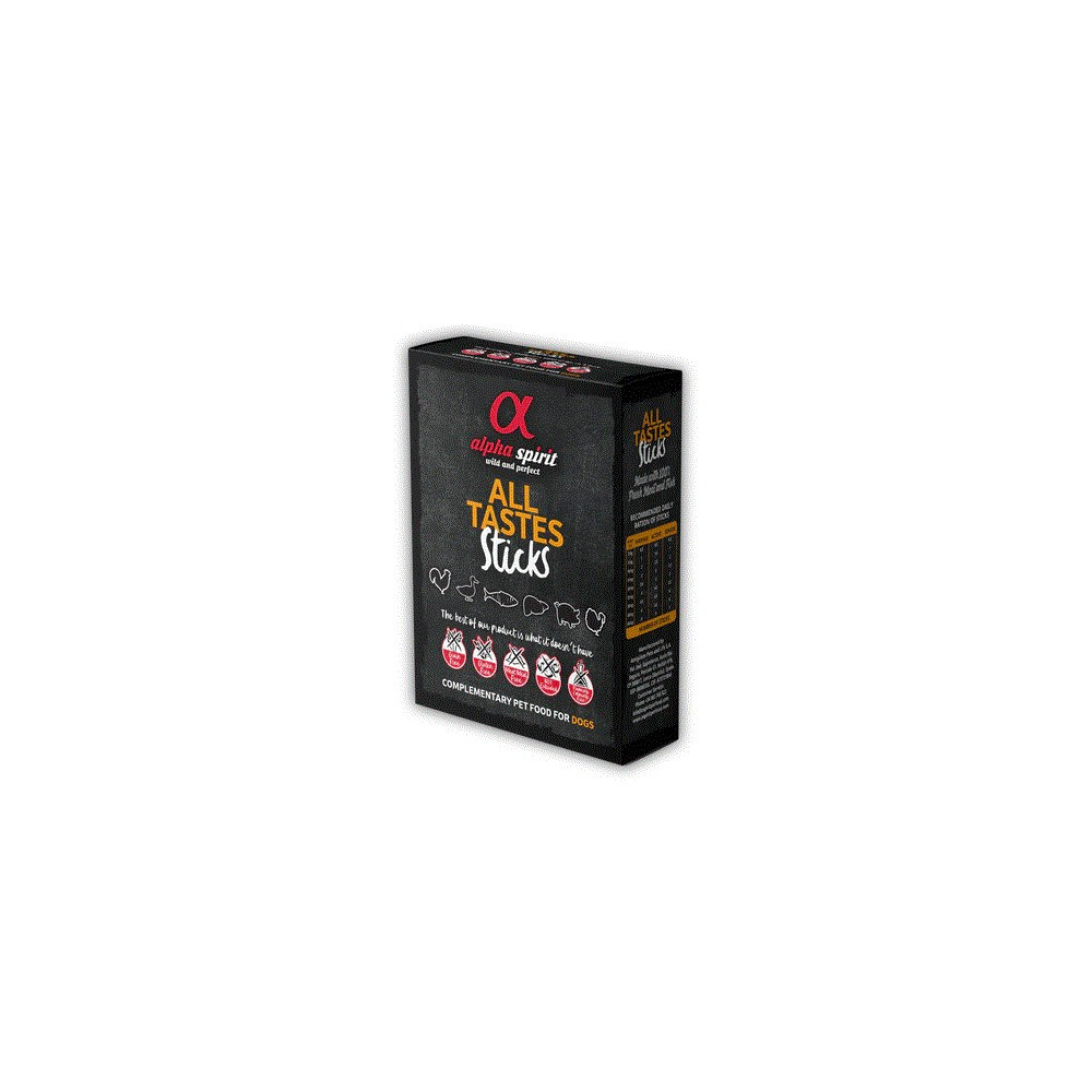 Alpha Spirit Caja Ristra de Barritas para Perros Multisabor 6x4 unid.